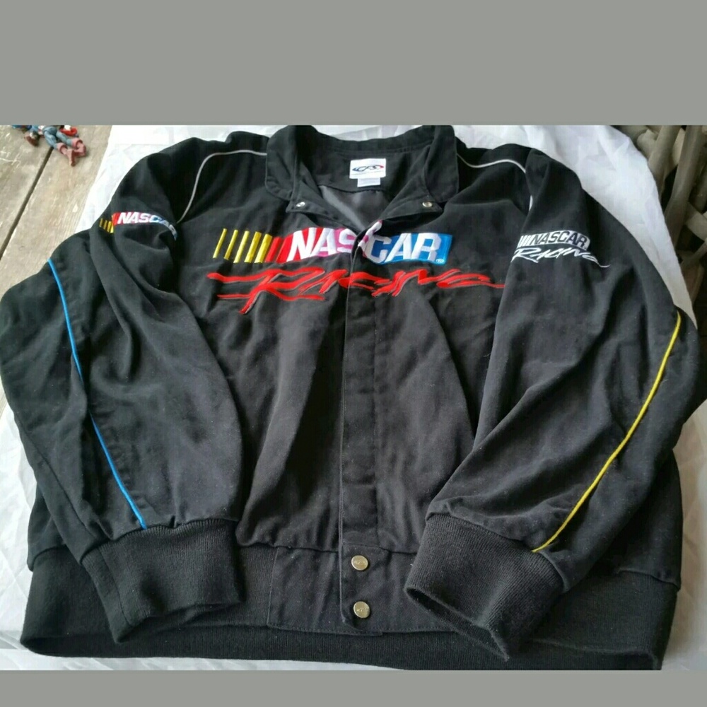 Nascar Racing Jacket Men's XXL~2XL Black